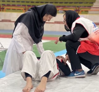 پوشش پزشکی مسابقات هنرهای رزمی هفتمین المپیاد برتر - چهار محال و بختیاری