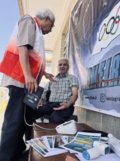 سومین روز پویش ایستگاه رایگان تندرستی در یزد