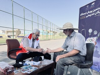 سومین روز پویش ایستگاه رایگان تندرستی در یزد