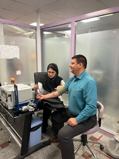 اهدای خون به مناسبت هفته تربیت بدنی