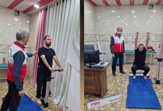 برپایی ایستگاه رایگان تندرستی در مجموعه ورزشی بعثت تهران