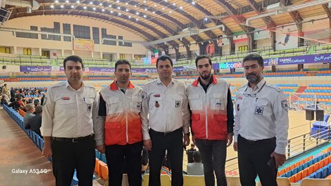 پوشش پزشکی هفتمین المپیاد استعدادهای برتر ورزش پسران کشور در تبریز