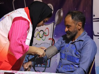 برپایی هفتمین ایستگاه رایگان تندرستی در کرمان