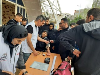 دومین روز پویش ایستگاه رایگان سلامت و تندرستی در اردبیل