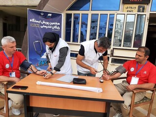 دومین روز پویش ایستگاه رایگان سلامت و تندرستی در اردبیل