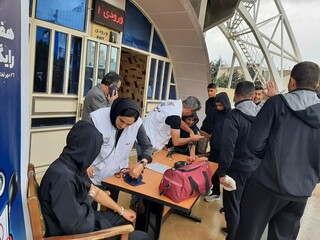 دومین روز پویش ایستگاه رایگان سلامت و تندرستی در اردبیل