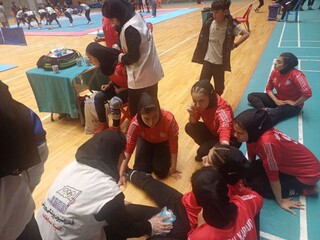 پوشش پزشکی مسابقات کبدی المپیاد استعدادهای برتر در اردبیل