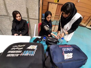 پوشش پزشکی مسابقات کبدی المپیاد استعدادهای برتر در اردبیل