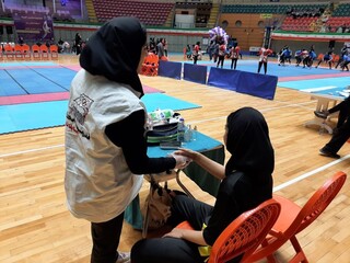 پوشش پزشکی مسابقات کبدی المپیاد استعدادهای برتر در اردبیل