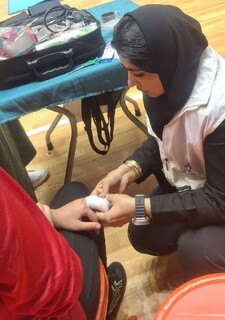 پوشش پزشکی مسابقات کبدی المپیاد استعدادهای برتر در اردبیل