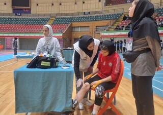 پوشش پزشکی مسابقات کبدی المپیاد استعدادهای برتر در اردبیل