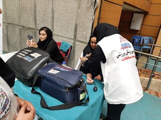 پوشش پزشکی مسابقات کبدی المپیاد استعدادهای برتر در اردبیل