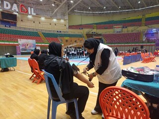 پوشش پزشکی مسابقات کبدی المپیاد استعدادهای برتر در اردبیل