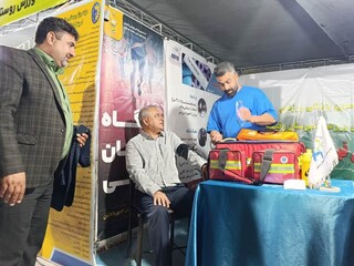 هفتمین پویش ایستگاه رایگان تندرستی هیأت پزشکی ورزشی رفسنجان