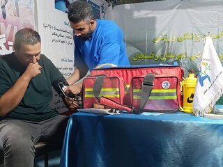 هفتمین پویش ایستگاه رایگان تندرستی هیأت پزشکی ورزشی رفسنجان