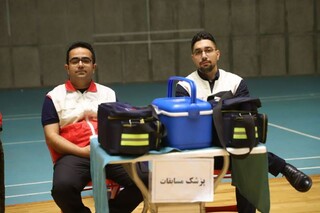 پوشش پزشکی مسابقات کبدی پسران المپیاد استعدادهای برتر در اردبیل