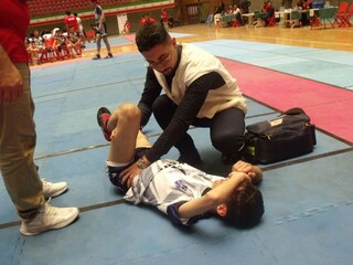 پوشش پزشکی مسابقات کبدی پسران المپیاد استعدادهای برتر در اردبیل