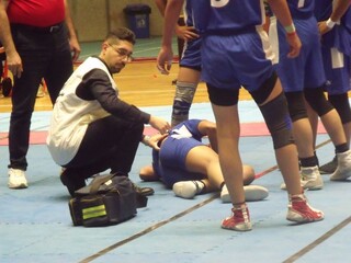 پوشش پزشکی مسابقات کبدی پسران المپیاد استعدادهای برتر در اردبیل