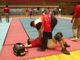 پوشش پزشکی مسابقات کبدی پسران المپیاد استعدادهای برتر در اردبیل