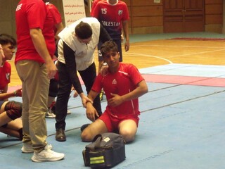 پوشش پزشکی مسابقات کبدی پسران المپیاد استعدادهای برتر در اردبیل