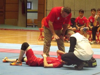 پوشش پزشکی مسابقات کبدی پسران المپیاد استعدادهای برتر در اردبیل