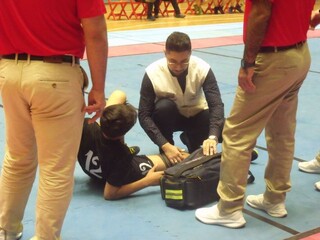 پوشش پزشکی مسابقات کبدی پسران المپیاد استعدادهای برتر در اردبیل