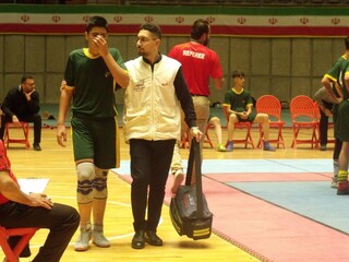 پوشش پزشکی مسابقات کبدی پسران المپیاد استعدادهای برتر در اردبیل