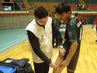 پوشش پزشکی مسابقات کبدی پسران المپیاد استعدادهای برتر در اردبیل