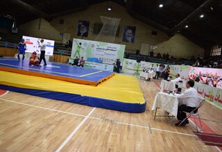 پوشش پزشکی مسابقات ووشو پسران المپیاد استعدادهای برتر در قم