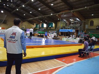 پوشش پزشکی مسابقات ووشو پسران المپیاد استعدادهای برتر در قم