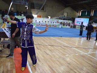 پوشش پزشکی مسابقات ووشو پسران المپیاد استعدادهای برتر در قم