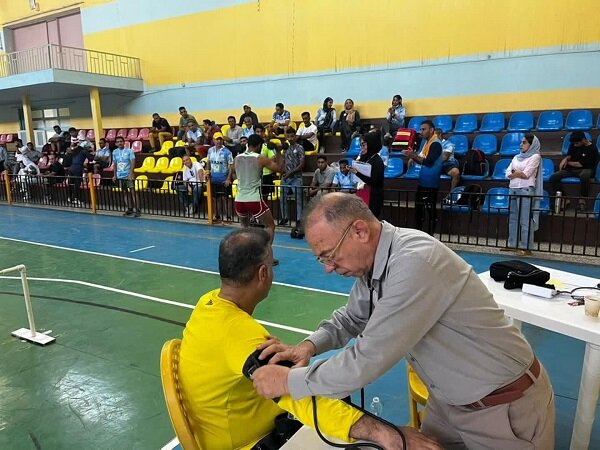 پوشش پزشکی مسابقات آمادگی جسمانی قهرمانی شهرستان بندرعباس