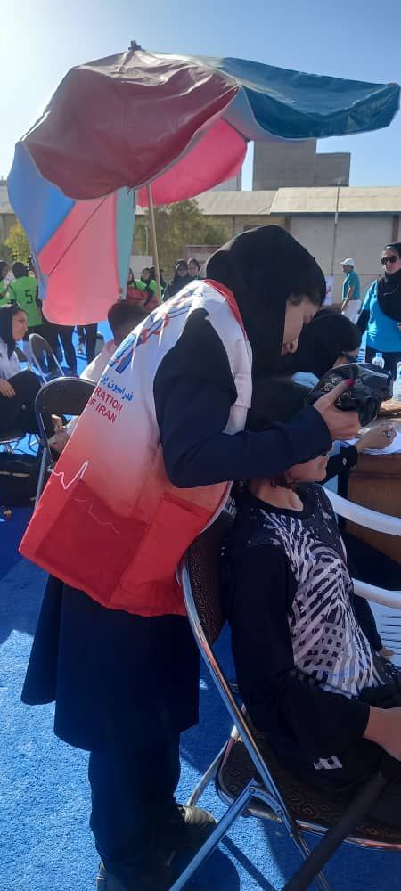 پوشش پزشکی مسابقات المپیاد ورزشی هاکی در کرمانشاه