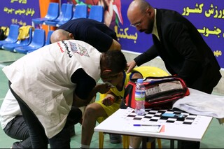 پوشش پزشکی رقابت‌های بسکتبال المپیاد استعدادهای برتر در بیرجند