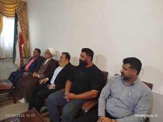 دیدار رئیس و اعضای هیات پزشکی ورزشی شهرستان جهرم فارس با حجت‌الاسلام محمدحسین مدبر امام جمعه این شهرستان