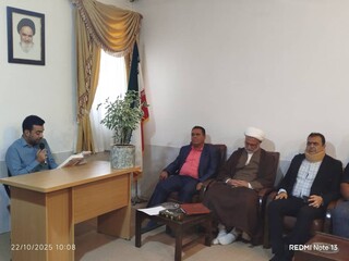 دیدار رئیس و اعضای هیات پزشکی ورزشی شهرستان جهرم فارس با حجت‌الاسلام محمدحسین مدبر امام جمعه این شهرستان