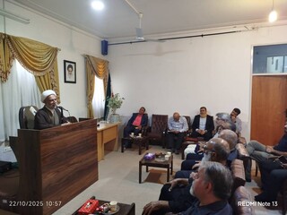 دیدار رئیس و اعضای هیات پزشکی ورزشی شهرستان جهرم فارس با حجت‌الاسلام محمدحسین مدبر امام جمعه این شهرستان