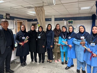 بازدید هیأت پزشکی ورزشی آذربایجان‌غربی از بیمارستان طالقانی به مناسبت روز پرستاری