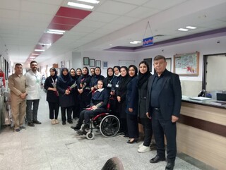 بازدید هیأت پزشکی ورزشی آذربایجان‌غربی از بیمارستان طالقانی به مناسبت روز پرستاری