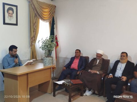 دیدار رئیس و اعضای هیات پزشکی ورزشی شهرستان جهرم فارس با حجت‌الاسلام محمدحسین مدبر امام جمعه این شهرستان