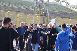 مراسم تشییع پیکر زنده یاد اکبر کارگرجم