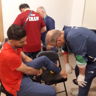 خدمات تیم پزشکی فدراسیون پزشکی ورزشی در محل برگزاری بازی‌های همبستگی کشورهای اسلامی