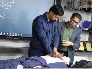 دوره آموزشی احیاء و کمک های اولیه ویژه کارکنان شرکت بارزپخش کرمان