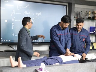 دوره آموزشی احیاء و کمک های اولیه ویژه کارکنان شرکت بارزپخش کرمان