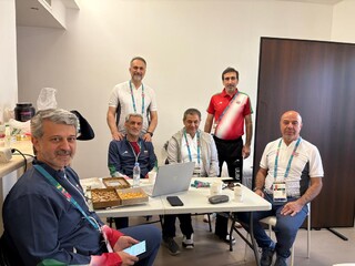 تیم پزشکی اعزامی فدراسیون پزشکی ورزشی به بازی‌های همبستگی کشورهای اسلامی- ریاض