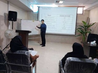 دوره آموزشی تغذیه ورزشی شهرستان سیرجان