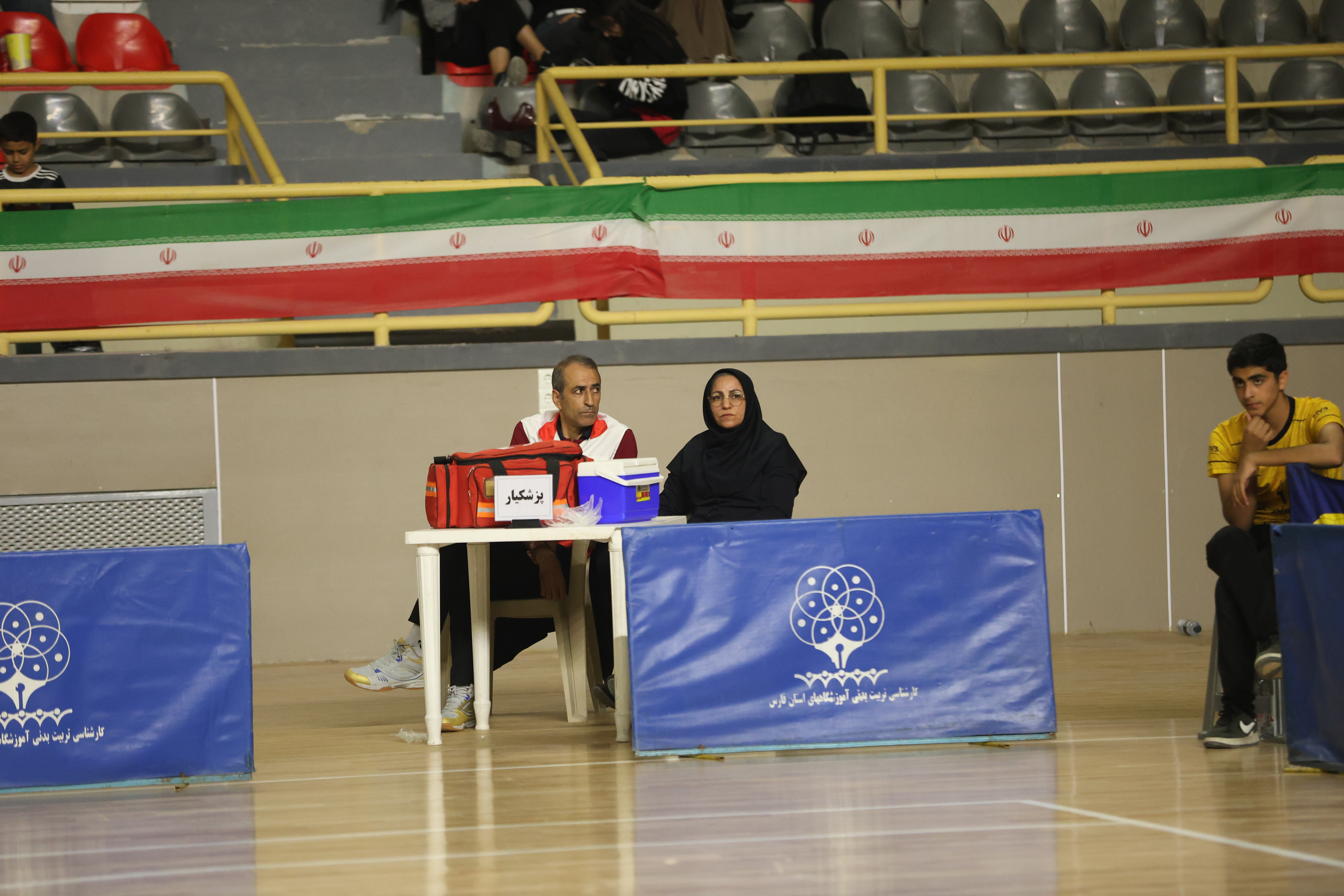 پوشش پزشکی رقابتهای والیبال لیگ دسته یک کشور توس هیات پزشکی ورزشی فارس