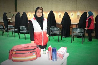 پوشش پزشکی مسابقات آمادگی جسمانی ویژه بانوان حراست کشور
