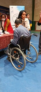 برپایی ایستگاه رایگان تندرستی ویژه ورزشکاران معلول در یزد