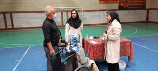 برپایی ایستگاه رایگان تندرستی ویژه ورزشکاران معلول در یزد